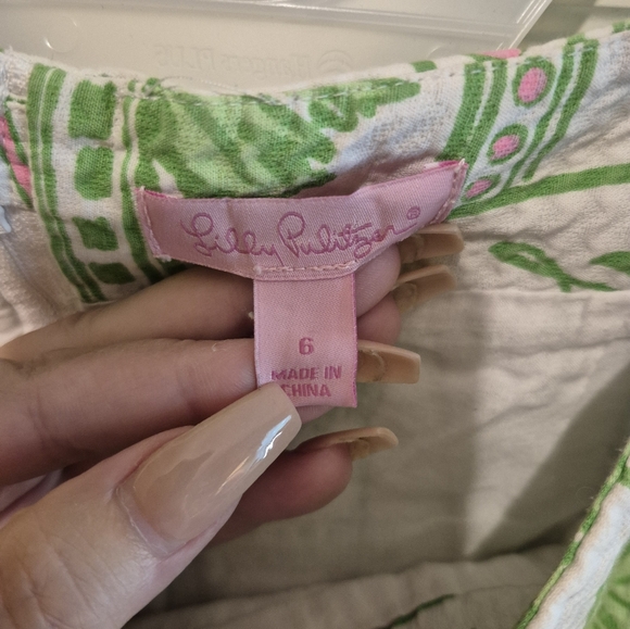 Lilly Pulitzer Just Add Mint Julep Kentucky Derby Print Cotton Skirt - Picture 6 of 8